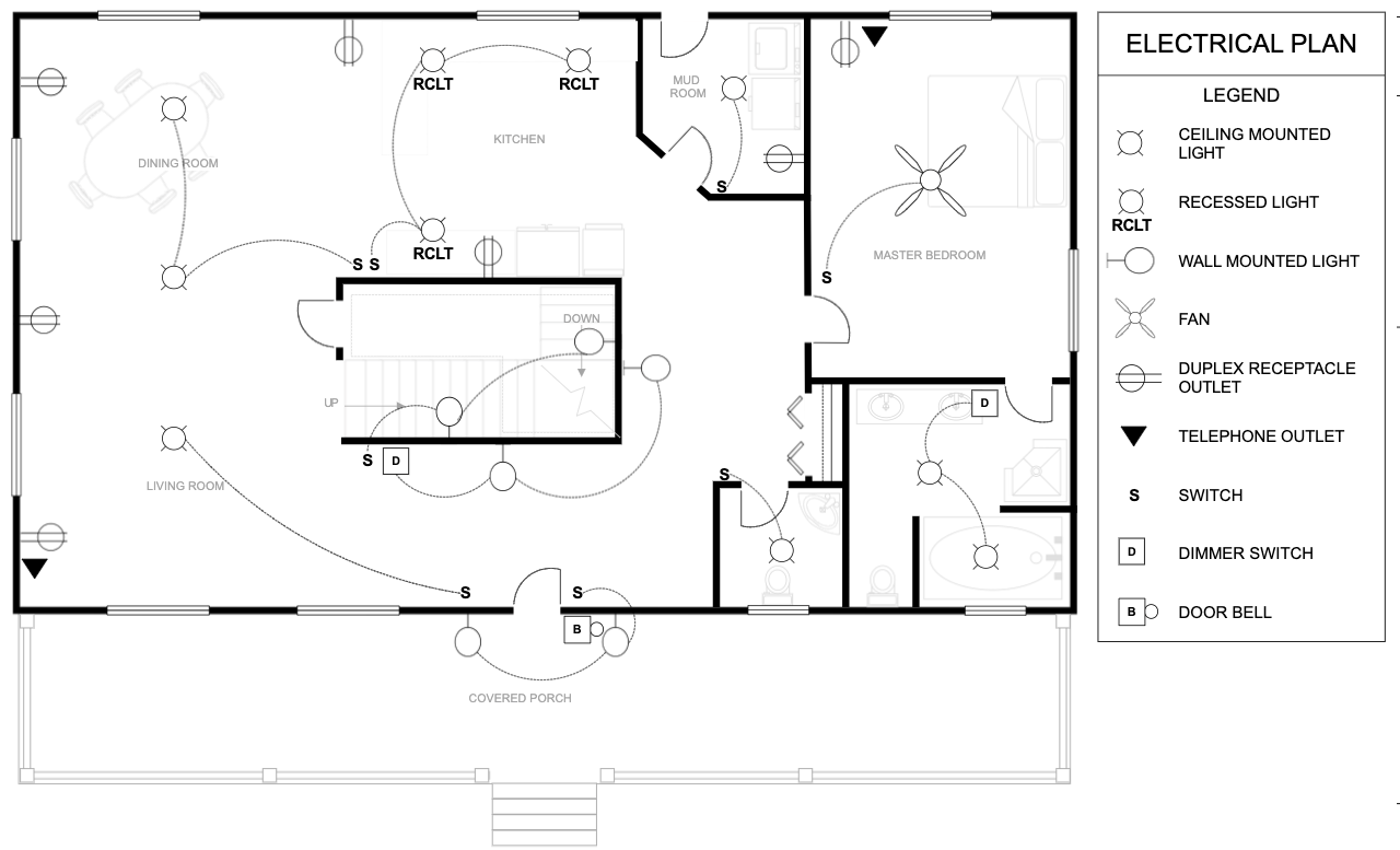 CAD electrical plan