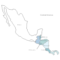 Central America Map