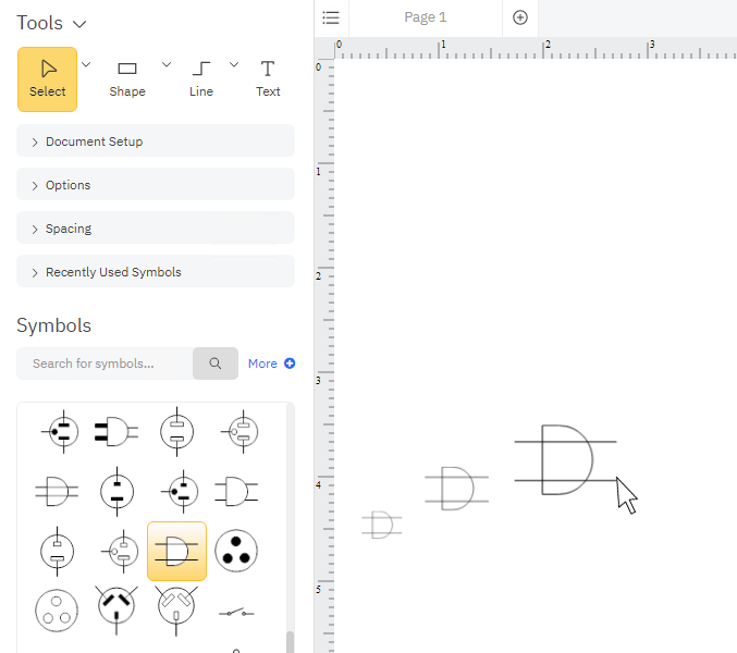 Add electrical symbols