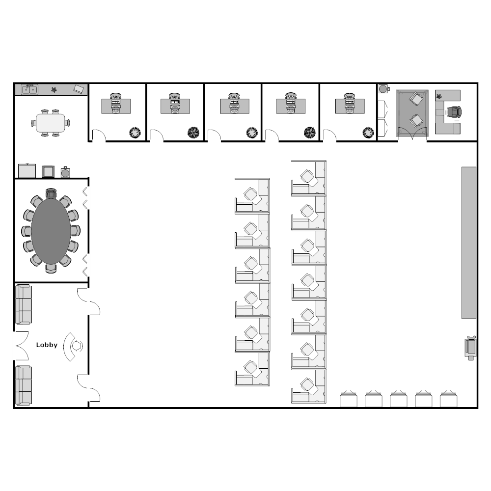 Example Image: Cubicle Layout Plan