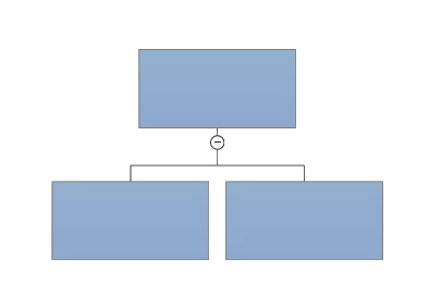 Simple org chart built with a ShapeConnector