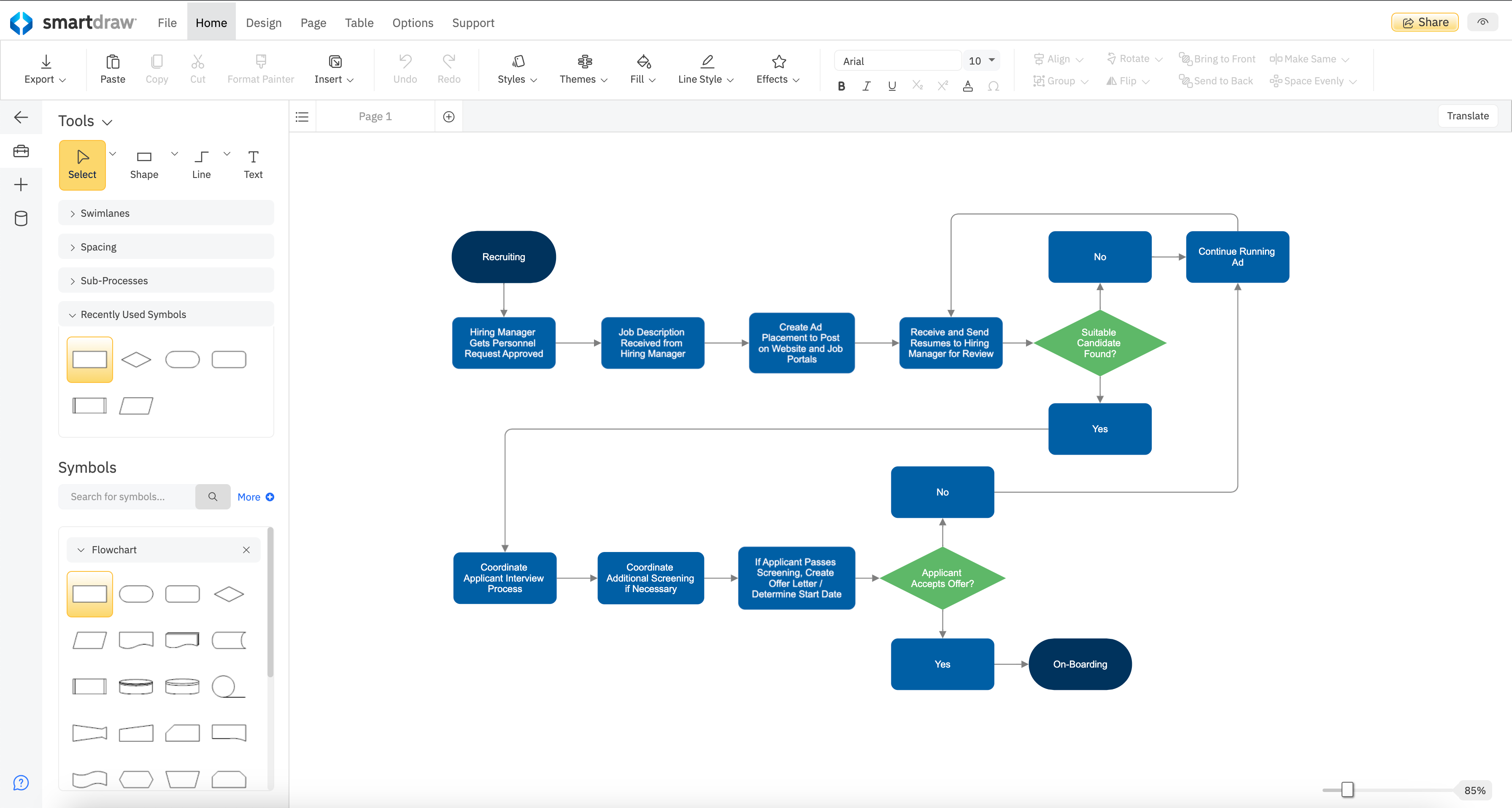 SmartDraw desktop app