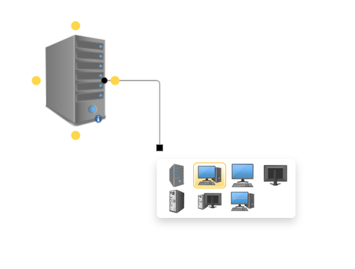 Connect new network symbols