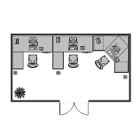 Office Floor Plan 20x11